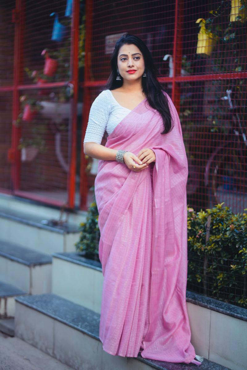 Soft Linen Saree