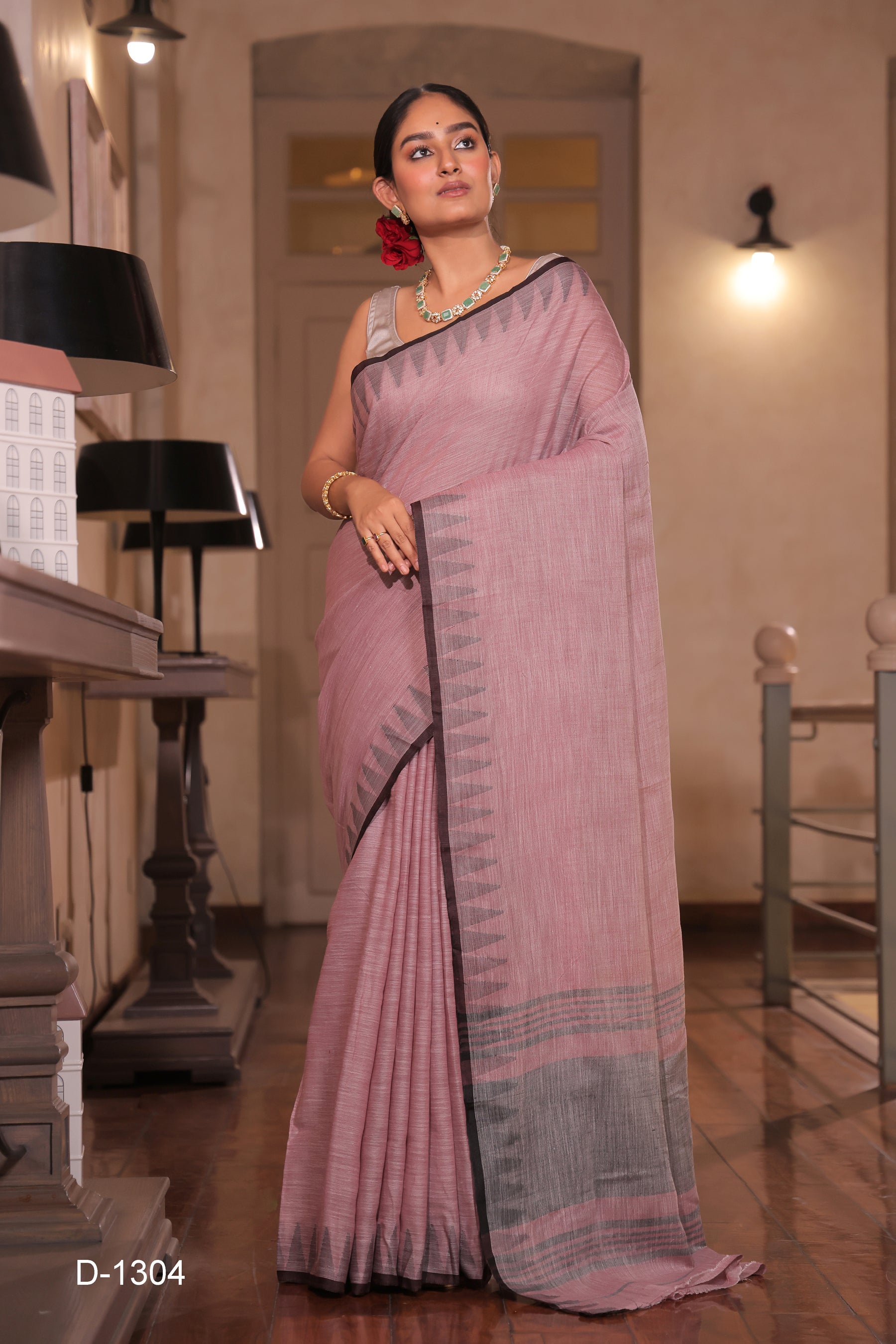 Rupashri Pure Linen Saree