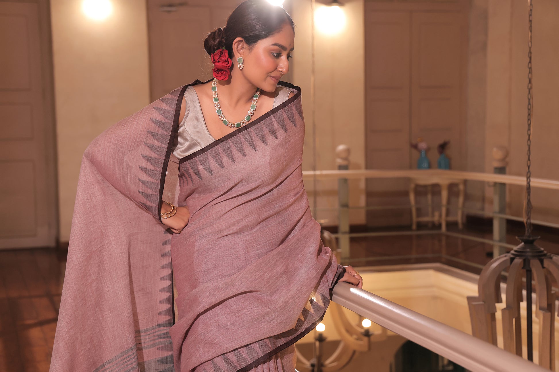 Rupashri Pure Linen Saree