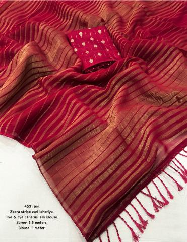 Festive Glow Zari Leheriya Georgette Saree