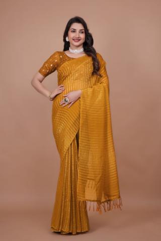 Festive Glow Zari Leheriya Georgette Saree