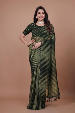 Festive Glow Zari Leheriya Georgette Saree