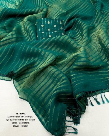 Festive Glow Zari Leheriya Georgette Saree