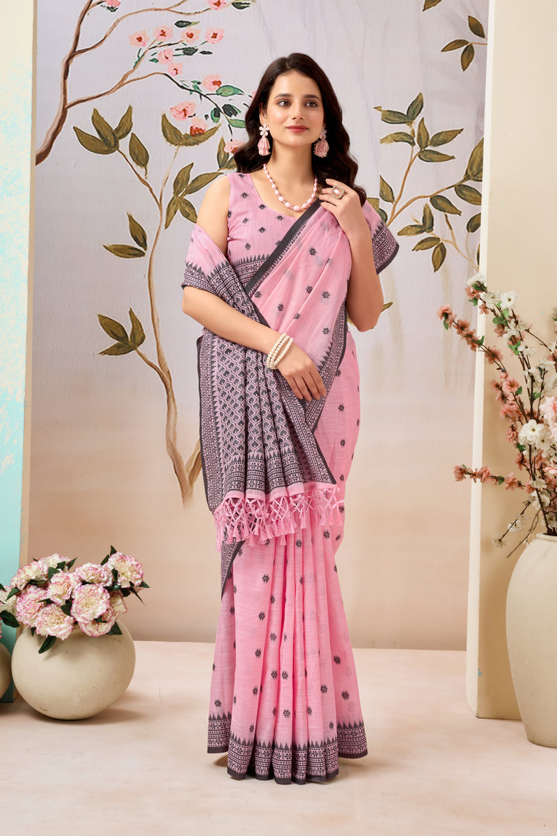 Pure Linen Saree – Effortless Elegance for Everyday Wear
