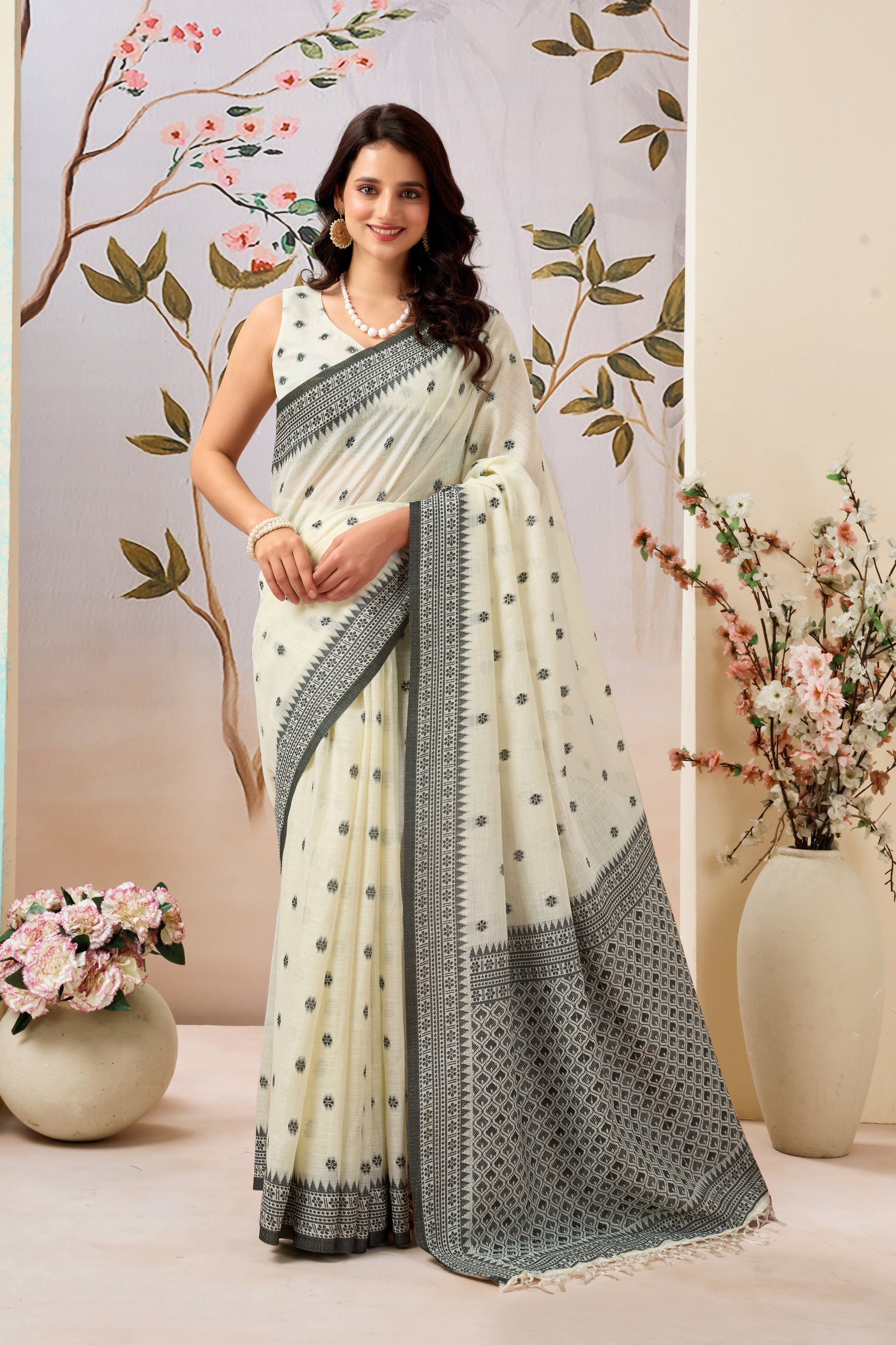Pure Linen Saree – Effortless Elegance for Everyday Wear