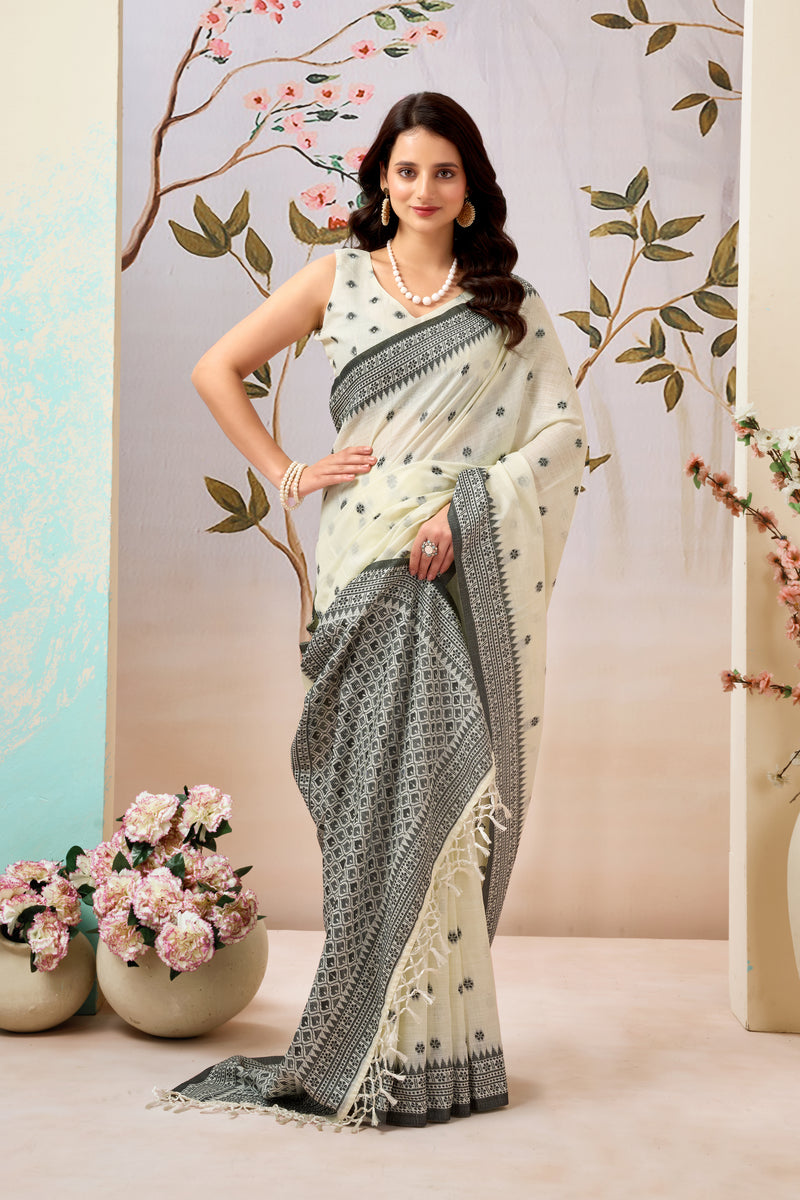 Pure Linen Saree – Effortless Elegance for Everyday Wear