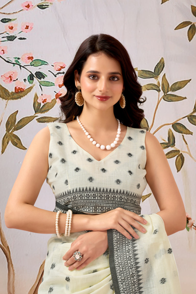 Pure Linen Saree – Effortless Elegance for Everyday Wear