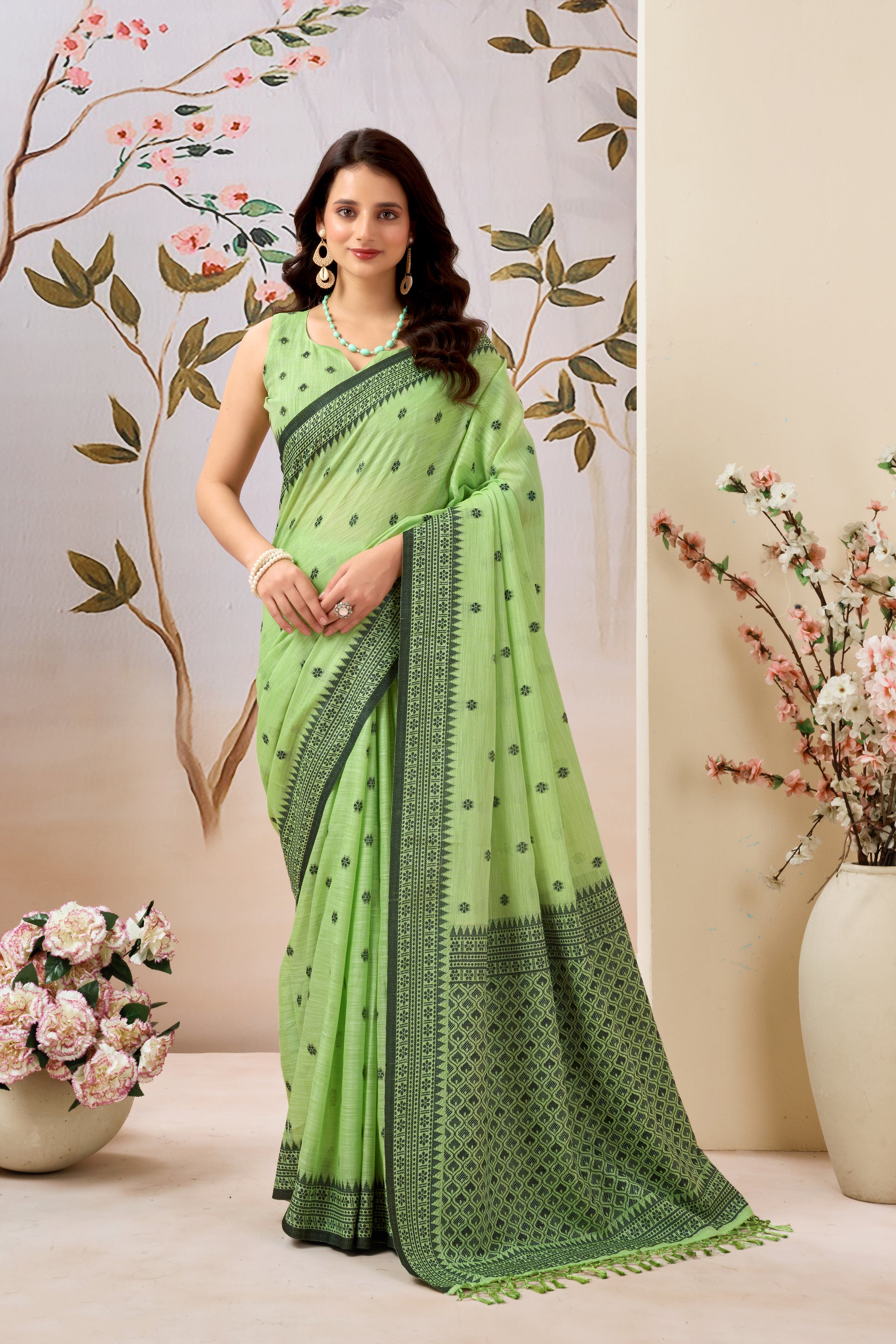 Pure Linen Saree – Effortless Elegance for Everyday Wear