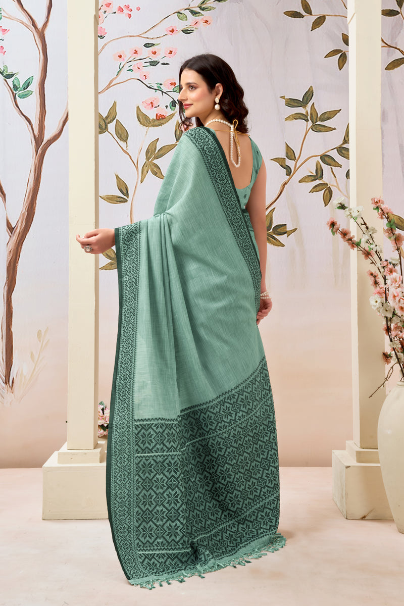 Pure Linen by Linen Handloom Saree