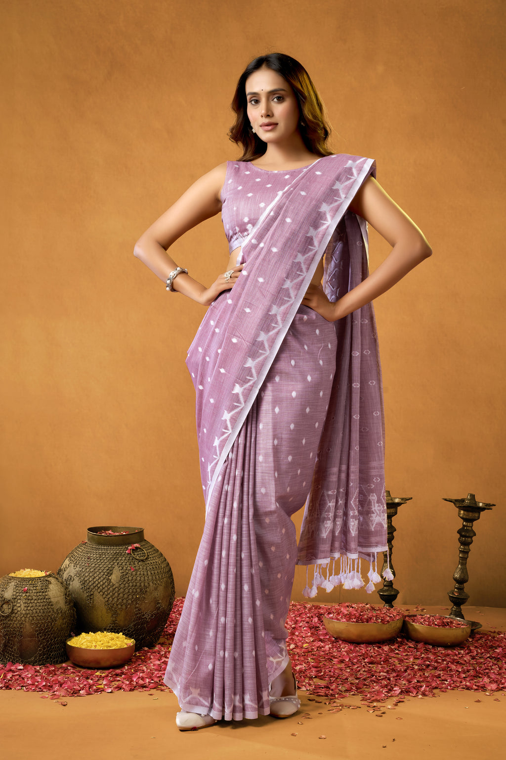 Pure Linen by Linen Saree