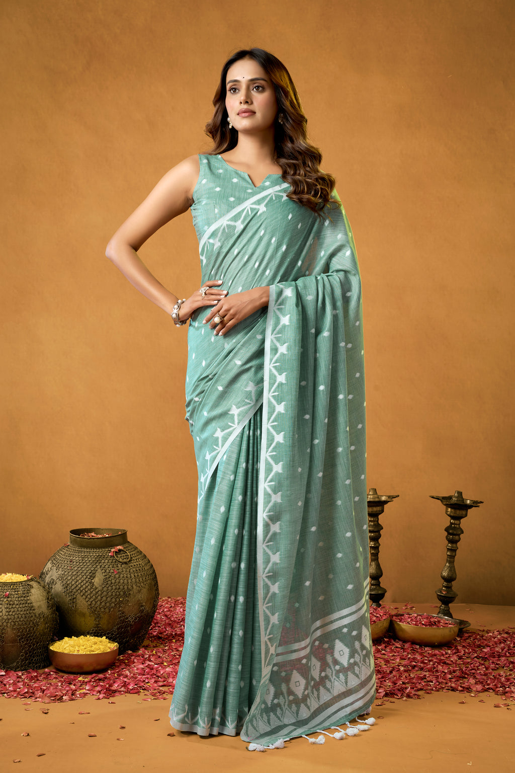 Pure Linen by Linen Saree