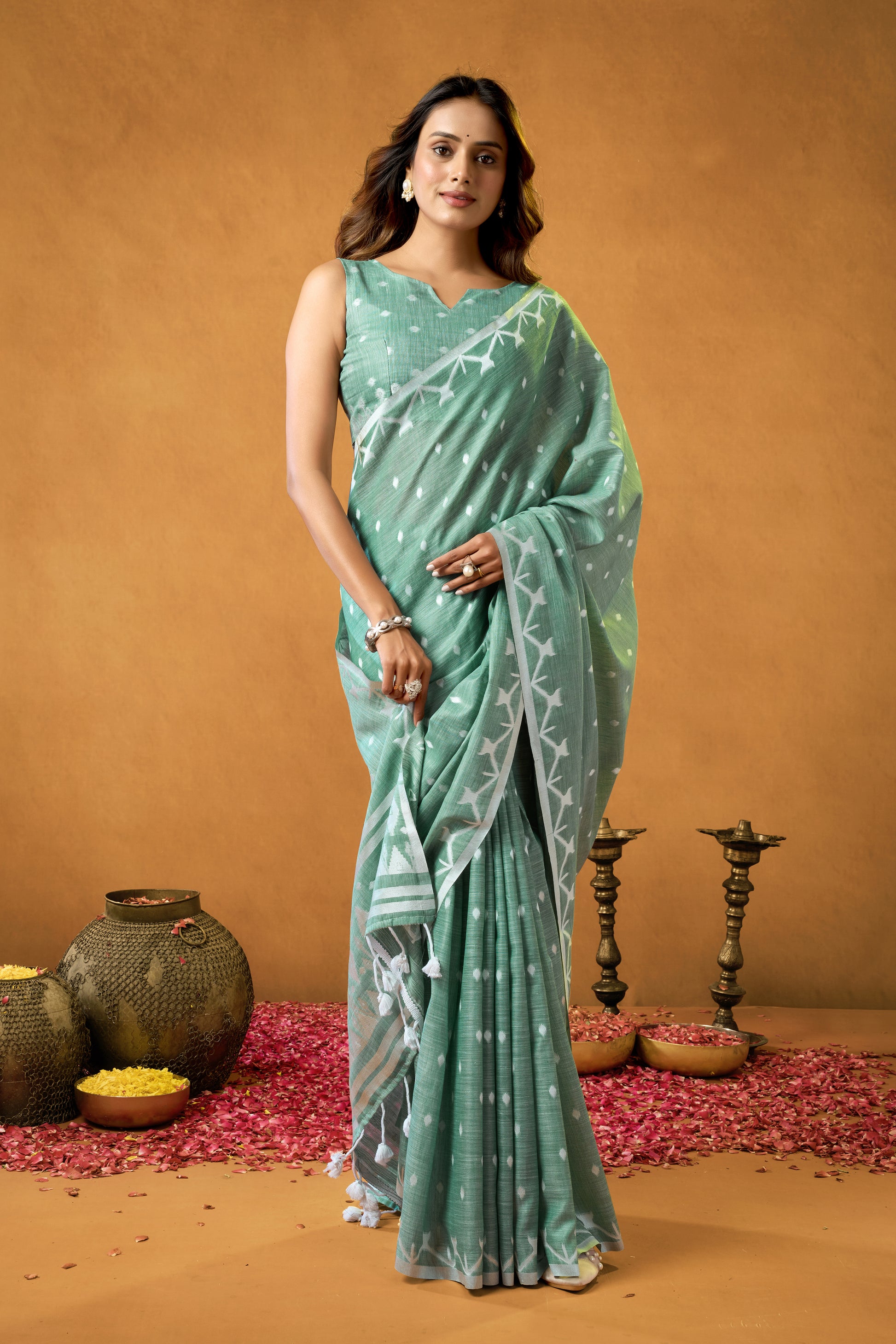 Pure Linen by Linen Saree