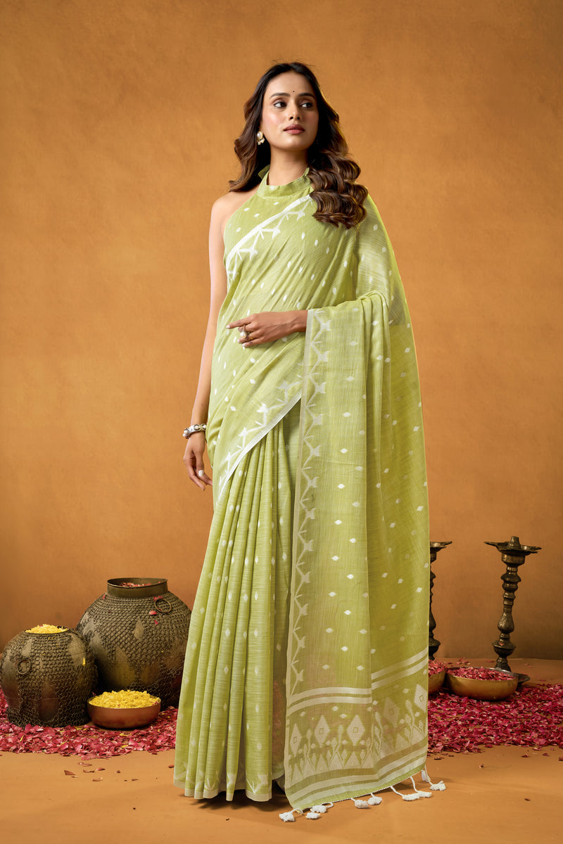 Pure Linen by Linen Saree
