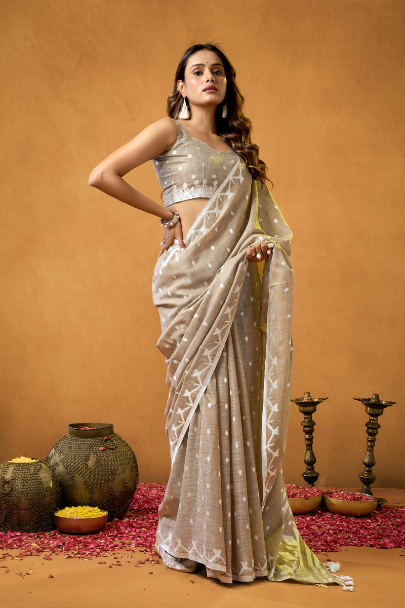Pure Linen by Linen Saree