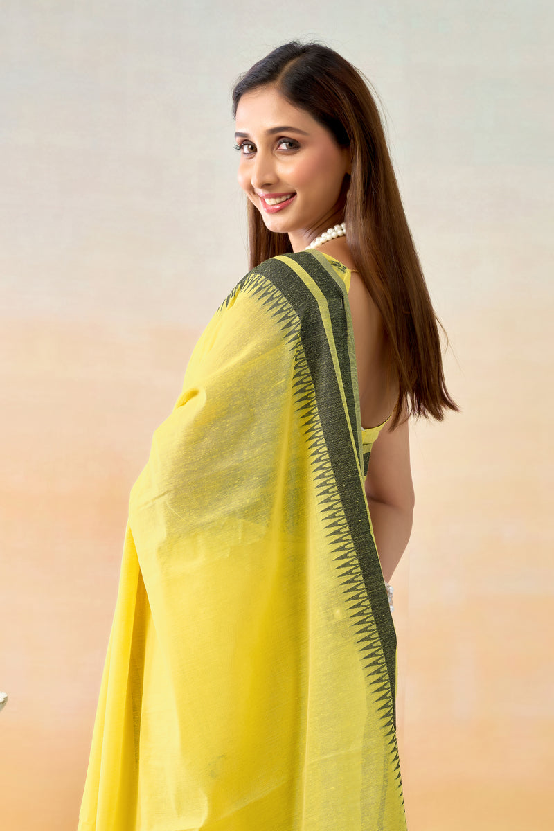 Pure Spun Cotton Hand loom Style Saree