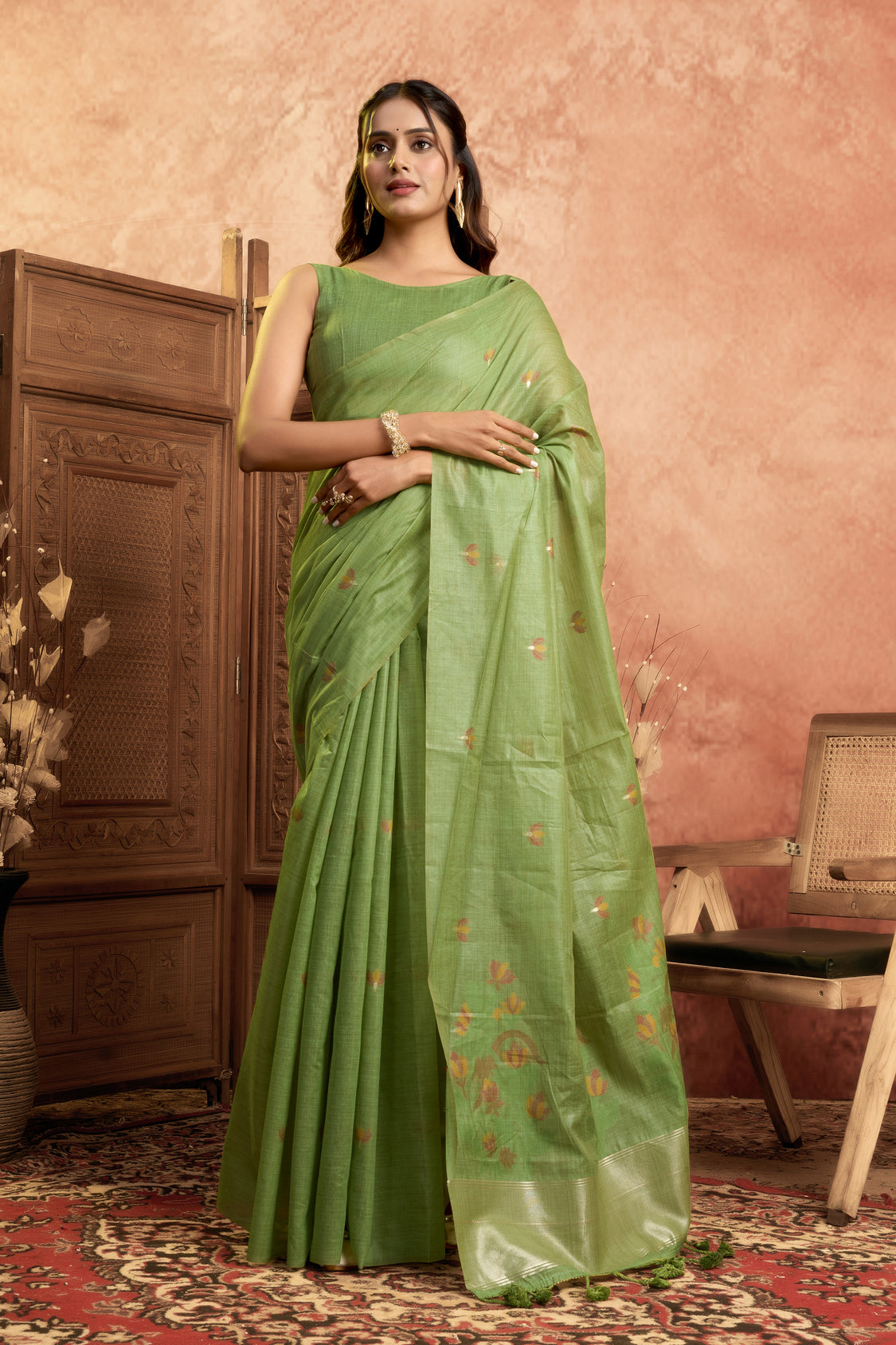 New Pure Cotton Saree