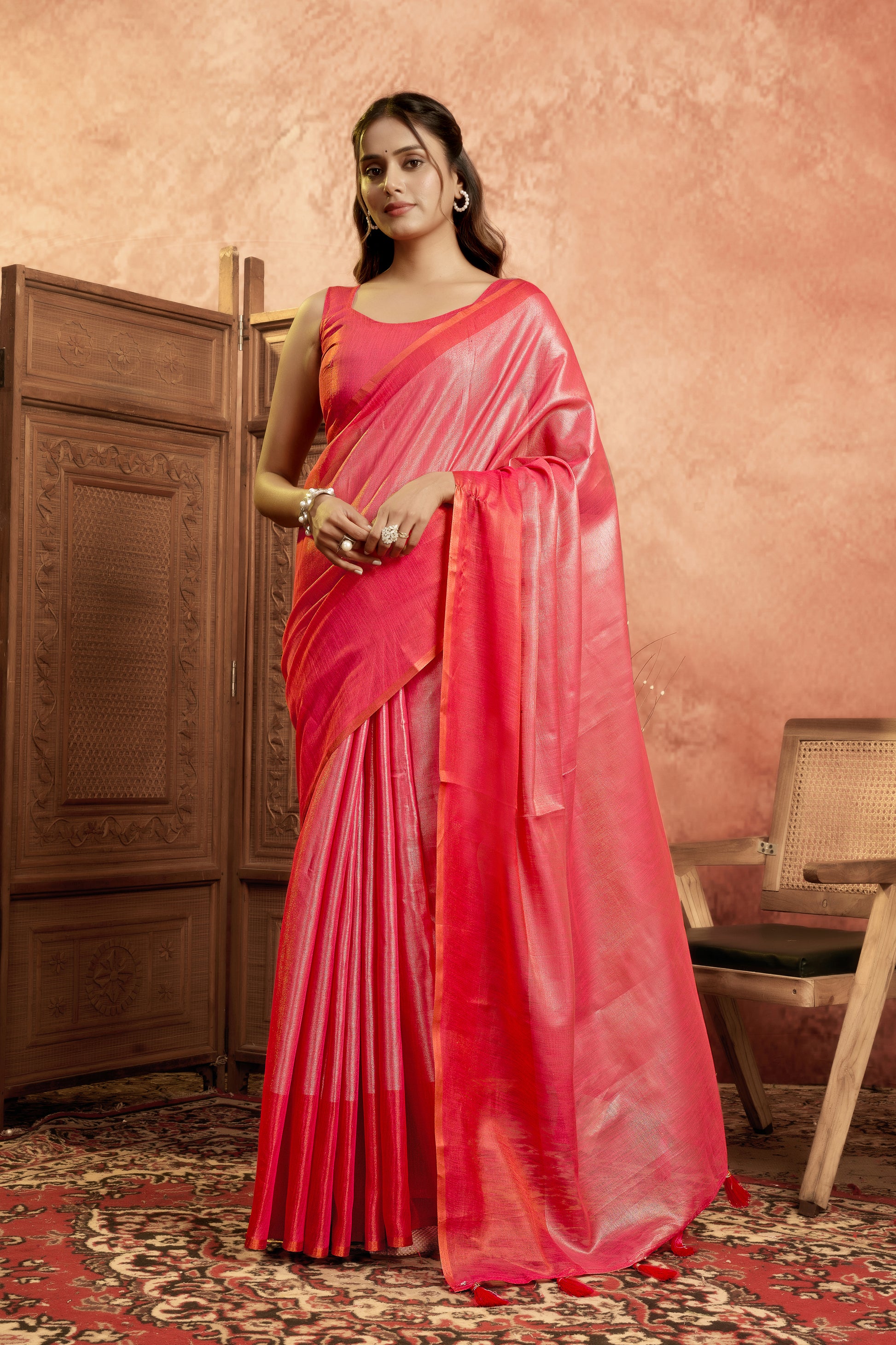 Pure Mul Tissue Saree
