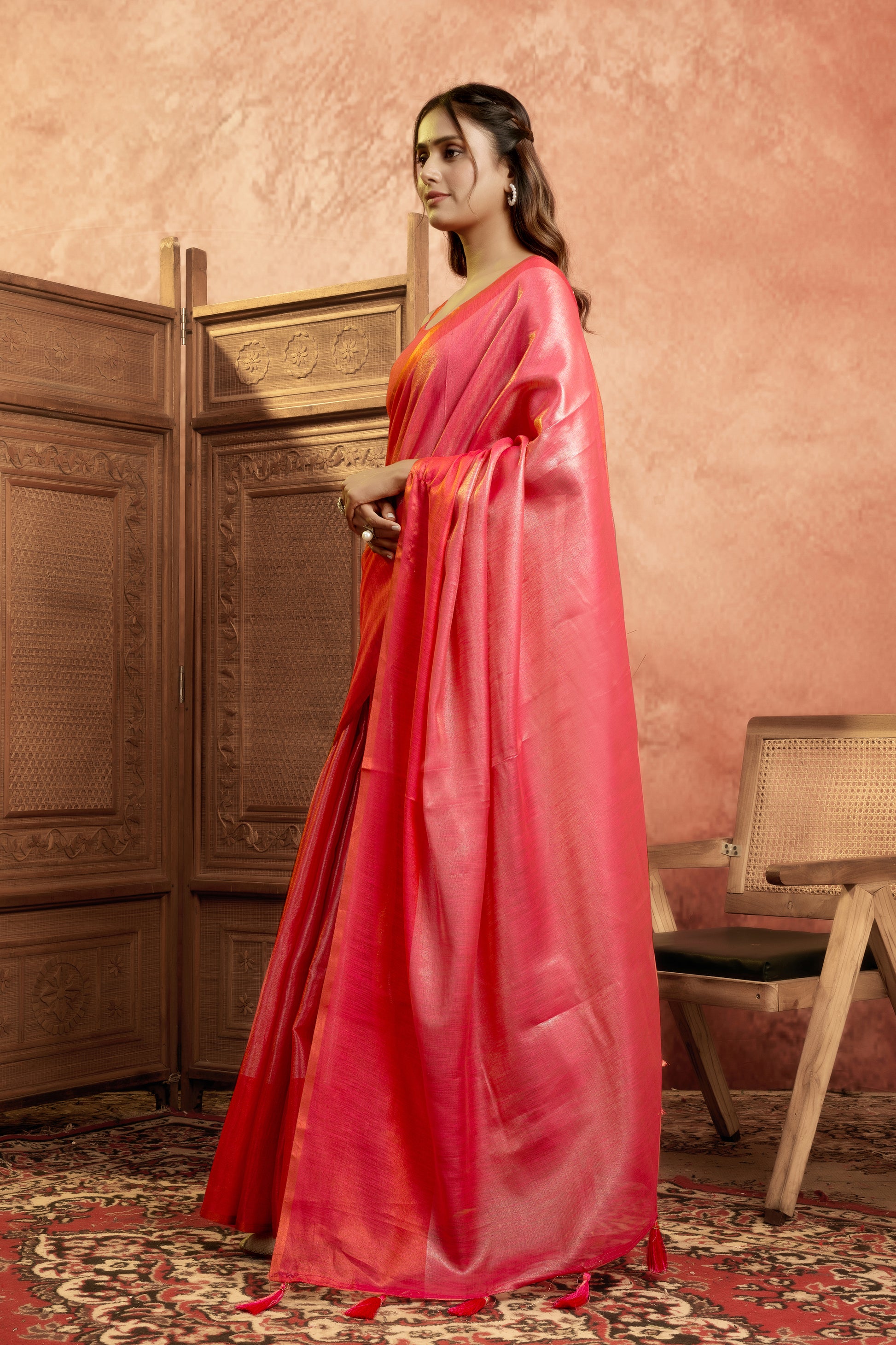 Pure Mul Tissue Saree