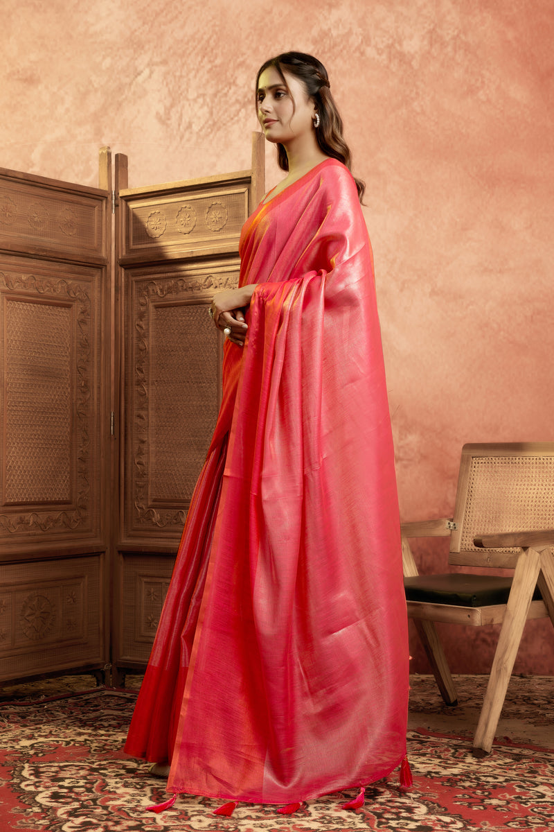 Pure Mul Tissue Saree