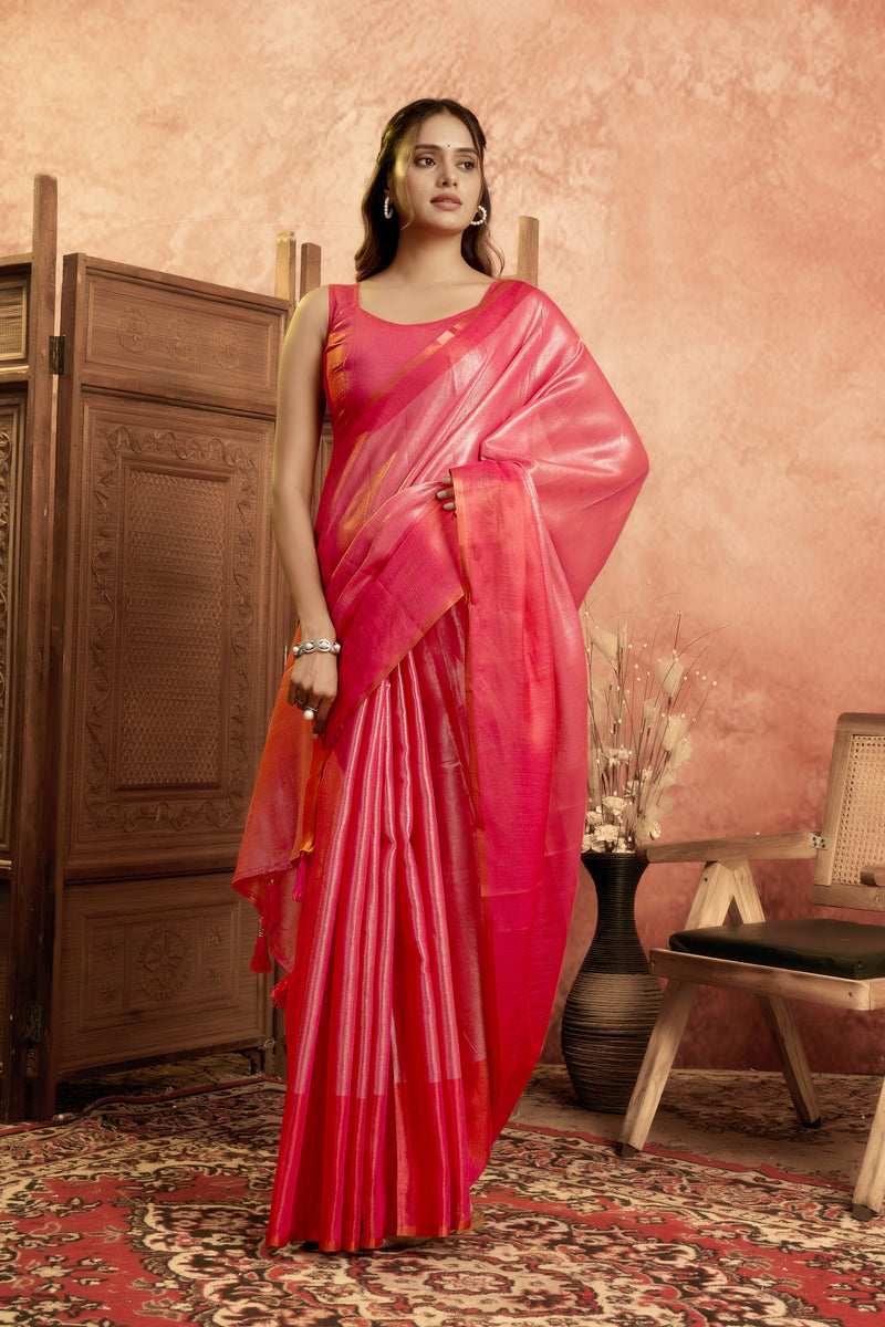 Pure Mul Tissue Saree