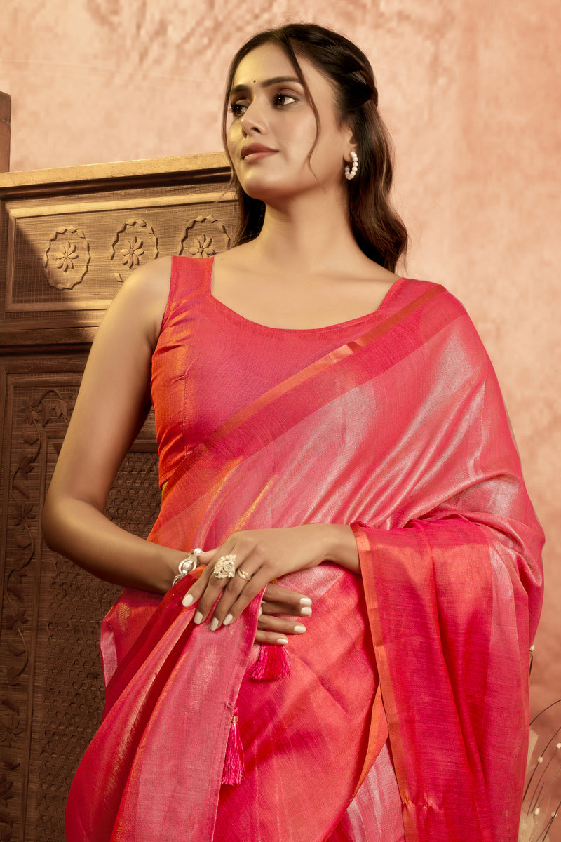 Pure Mul Tissue Saree