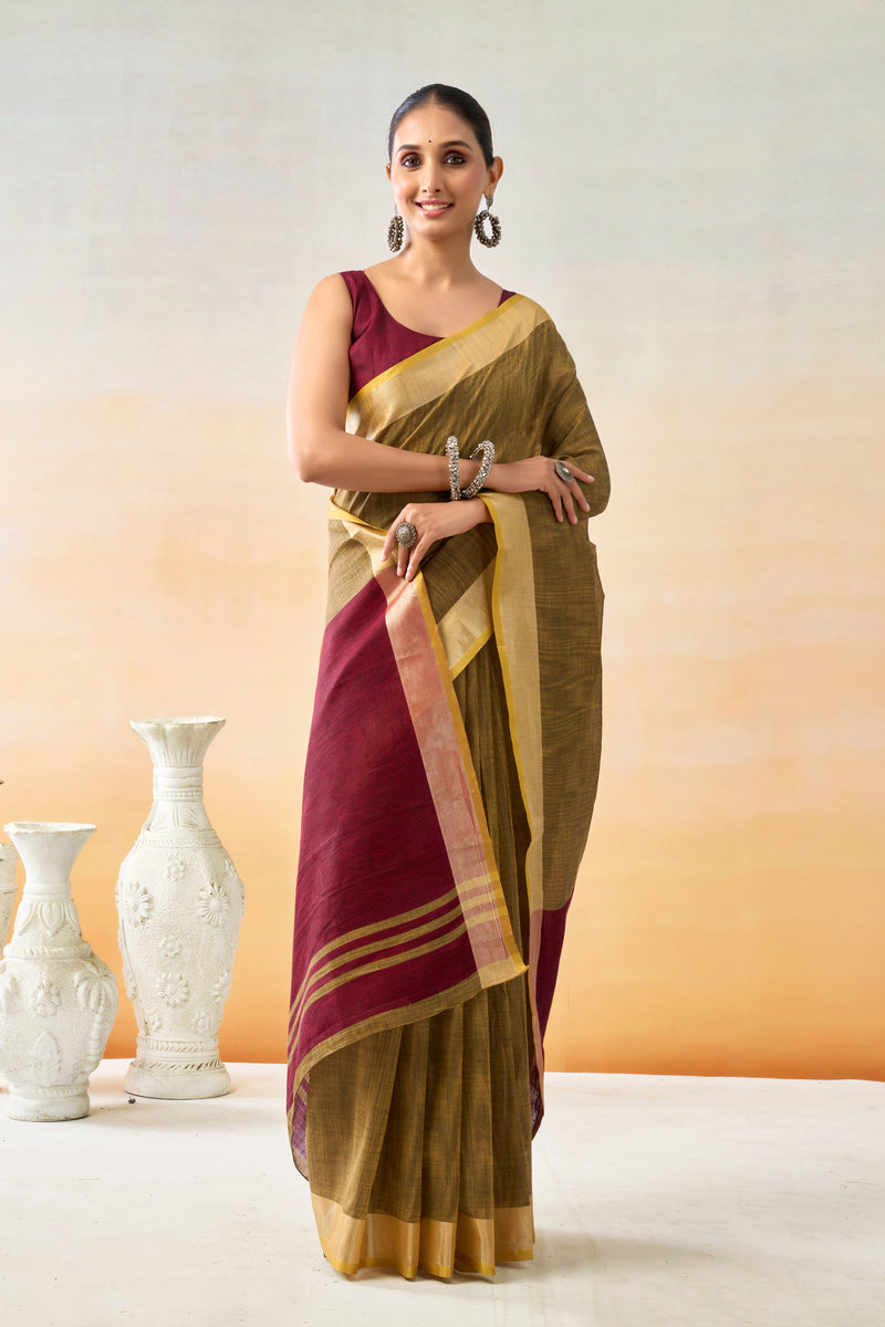 Pure Cotton Handloom Saree