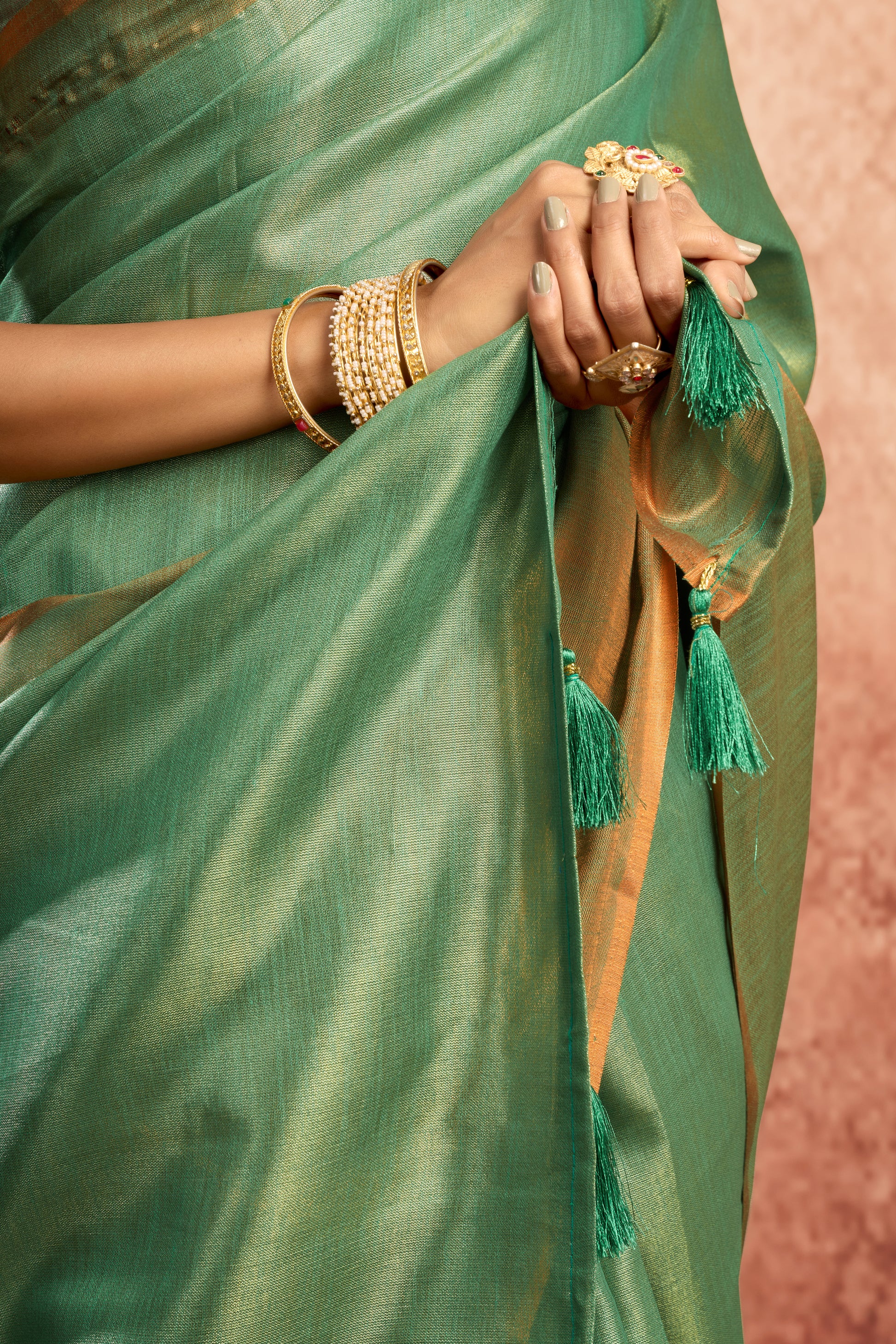 Pure Mul Tissue Saree