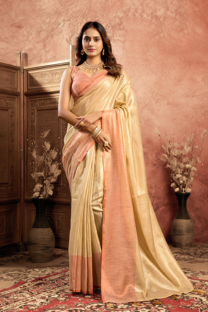 Pure Mul Tissue Saree