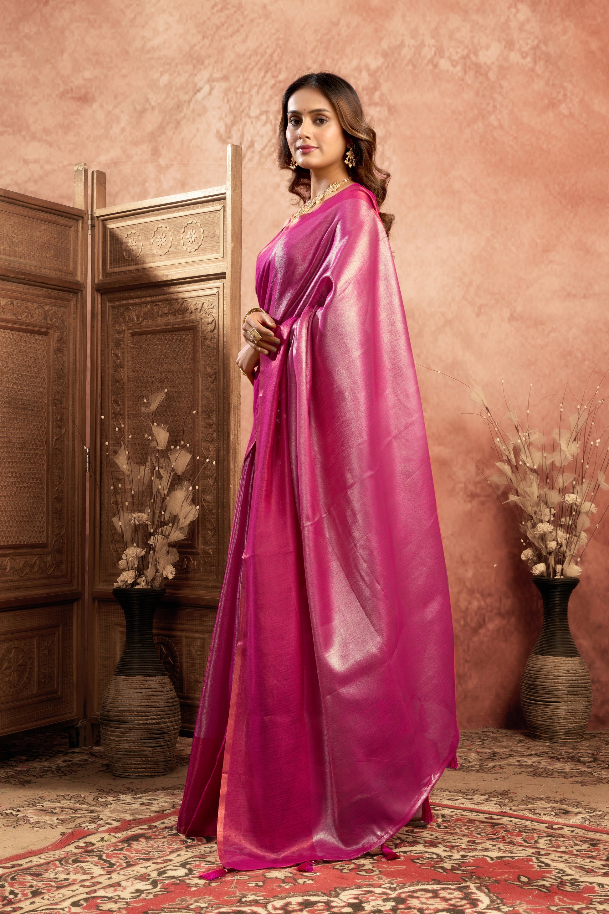 Pure Mul Tissue Saree