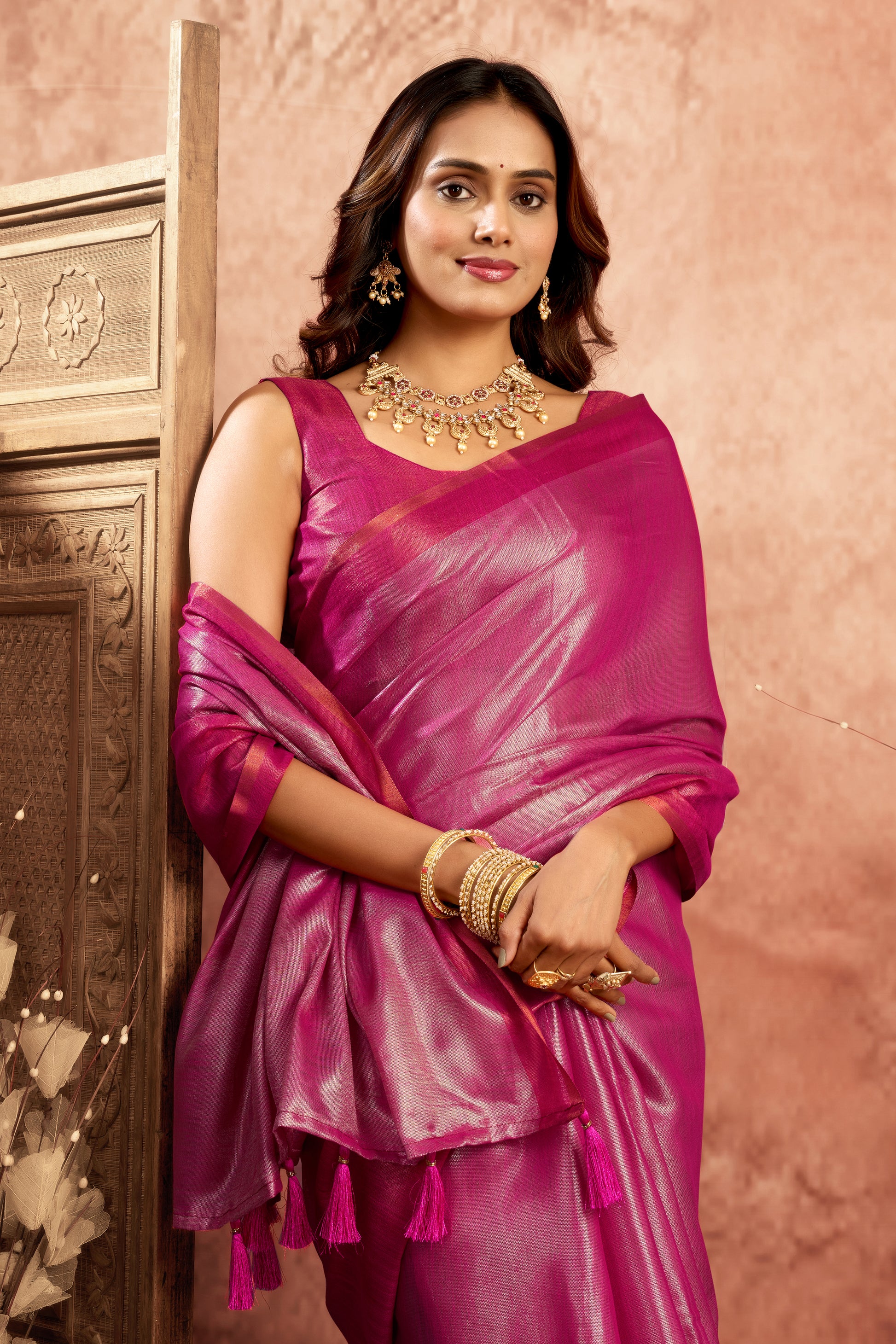 Pure Mul Tissue Saree