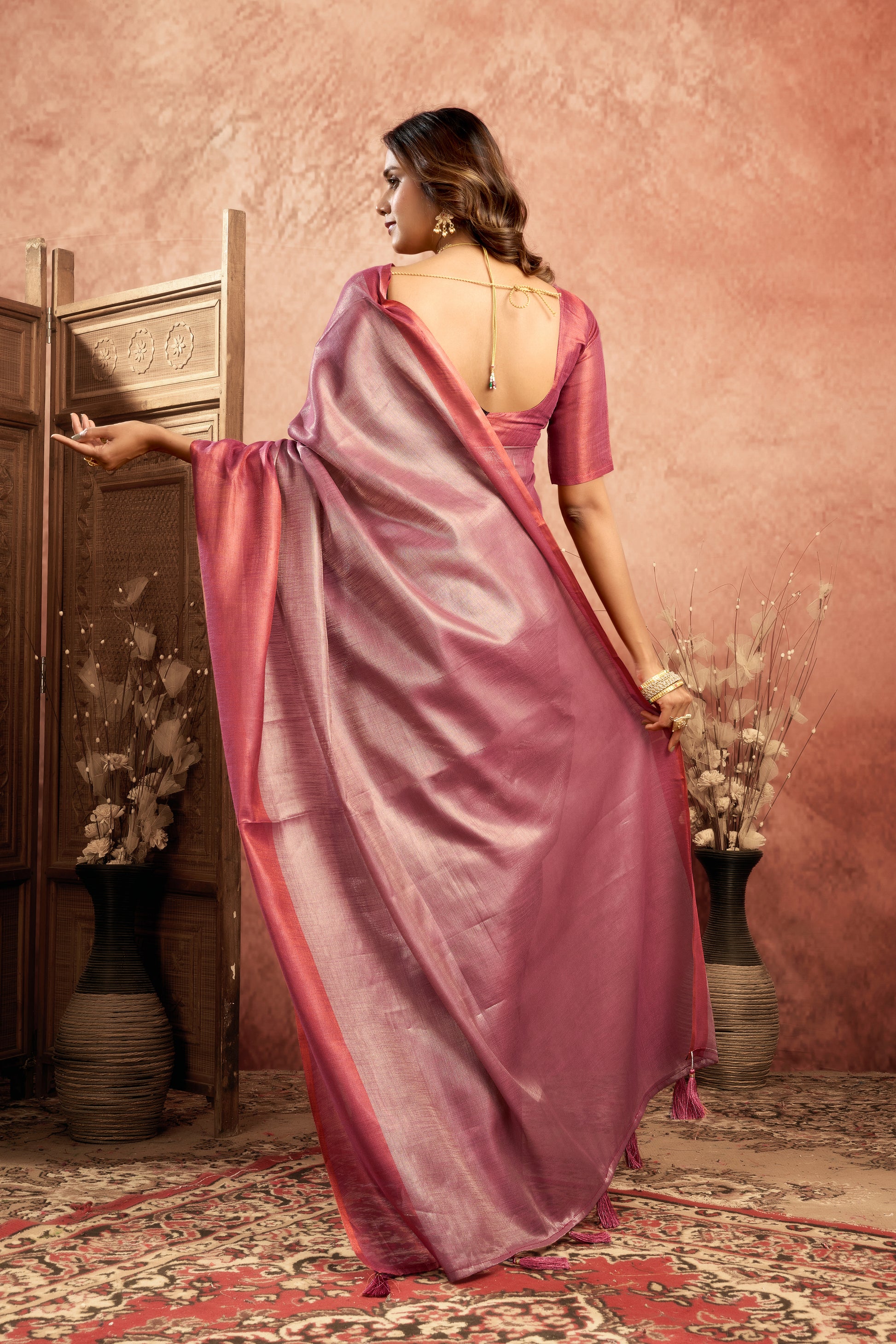 Pure Mul Tissue Saree