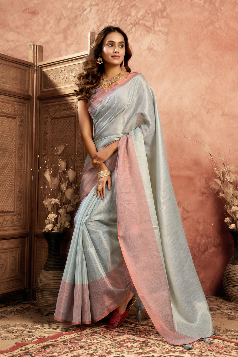 Pure Mul Tissue Saree