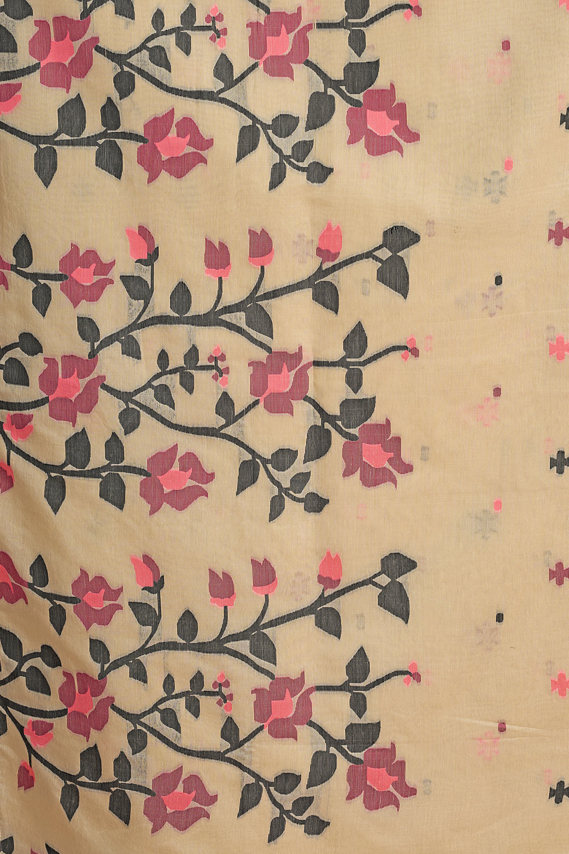 Pure Cotton Spun Floral Jamdani Saree