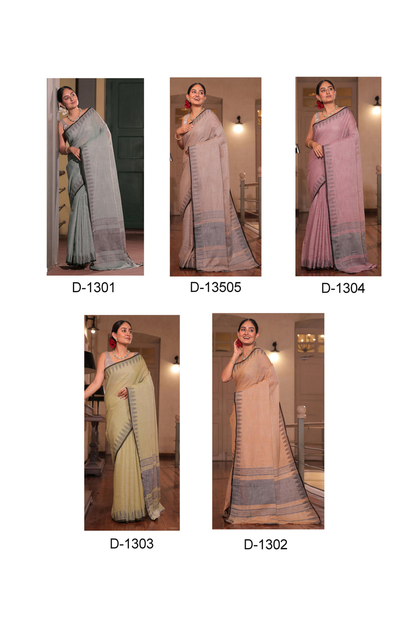 Rupashri Pure Linen Saree